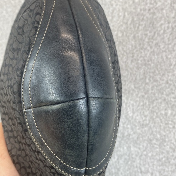 Vtg Coach Demi baguette fair condition monogram canvas Y2K mini bag logo 1460 - Picture 11 of 14